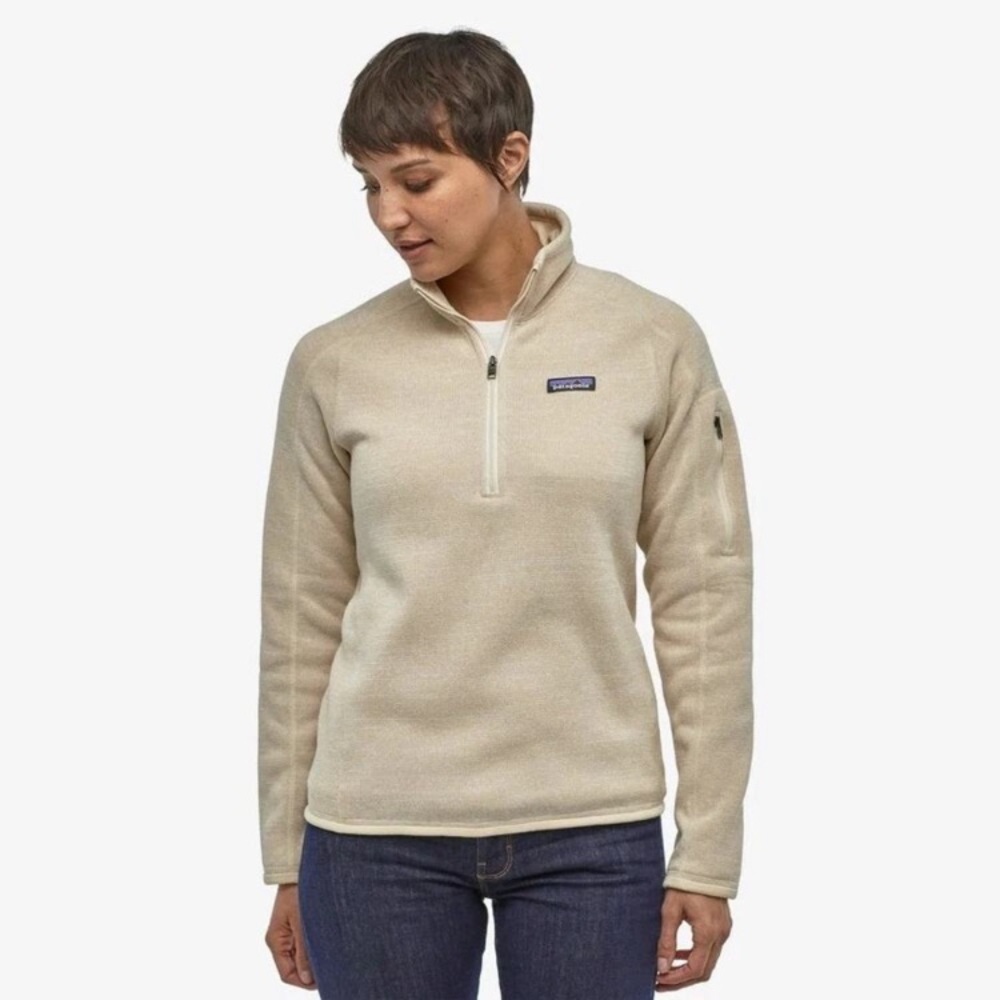 Patagonia Cream Quarter-Zip better sweater NWOT Fleece Pullover size XL